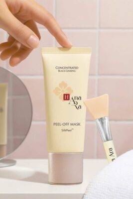 Hana Ara Black Ginseng Peel-Off Mask tube
